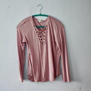 Baby Pink Long-Sleeve Top